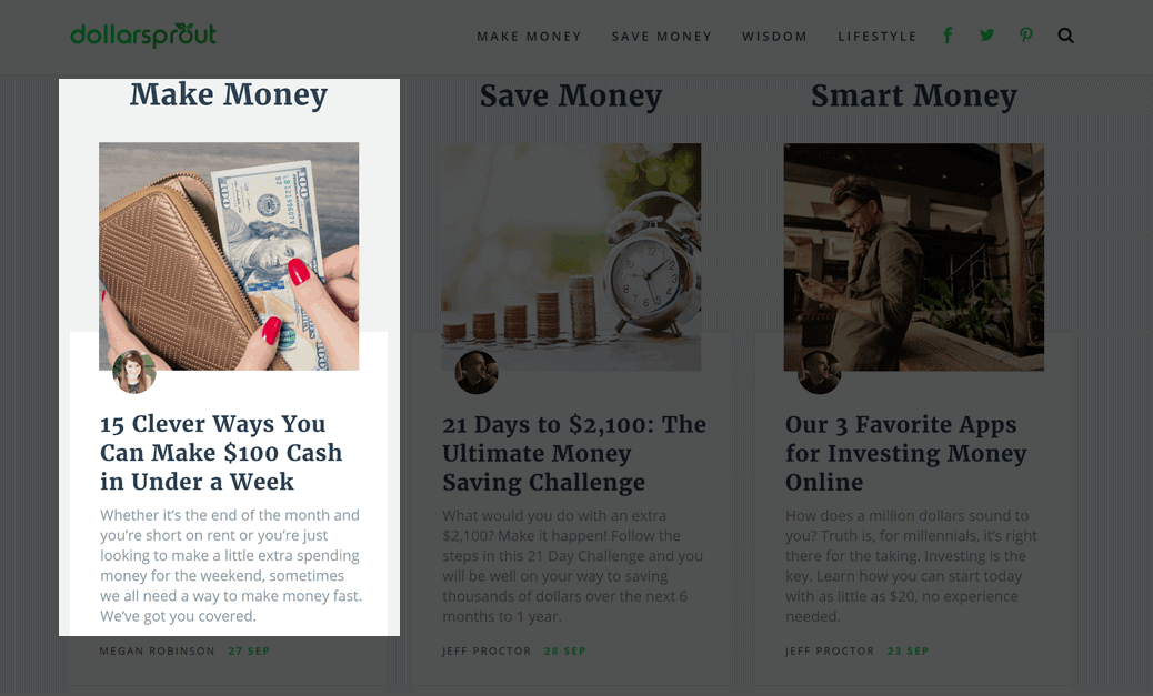 DollarSprout popular content in the make money category