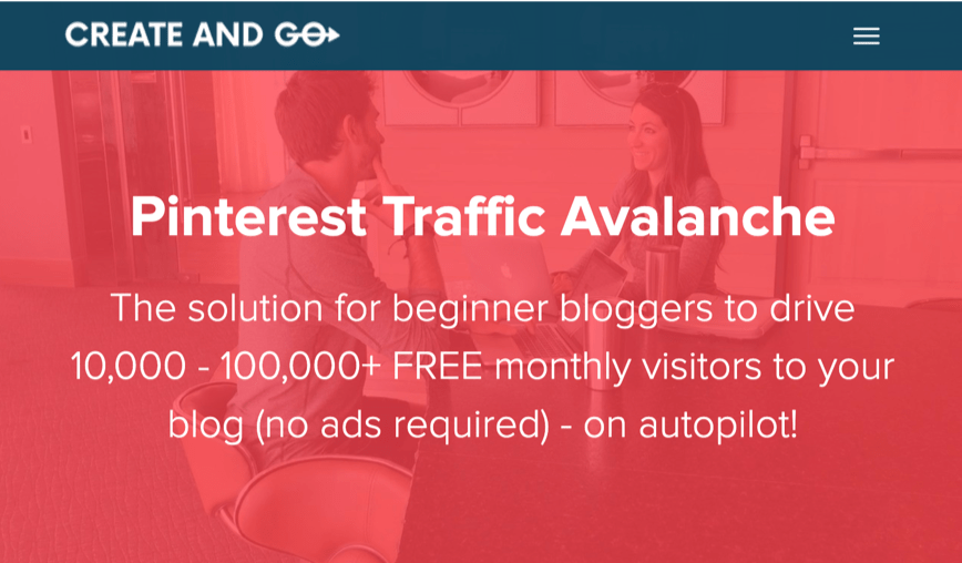 Pinterest traffic avalanche course