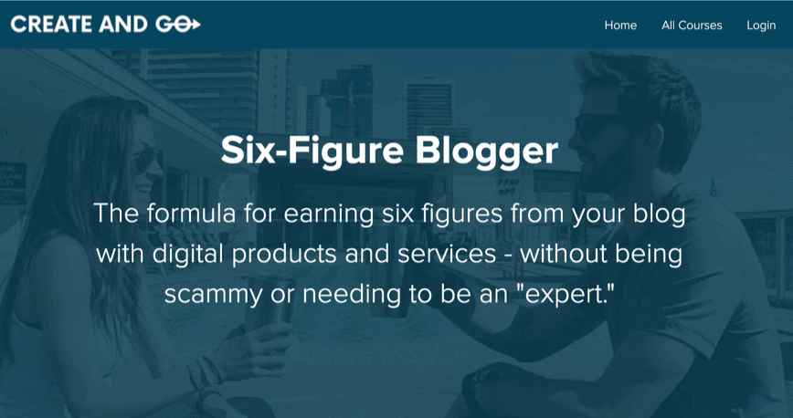 Six-Figure Blogger course photo