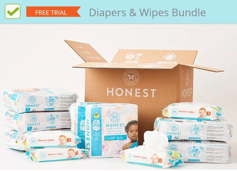 Get free baby diapers from the Honest Company