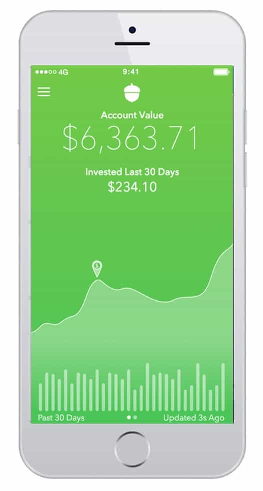 acorns app skärmdump