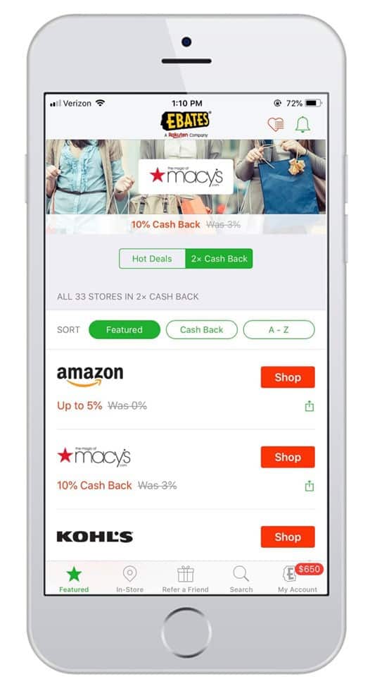 ebates mobile app