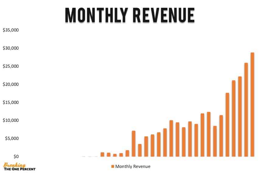 monthly blogging income report