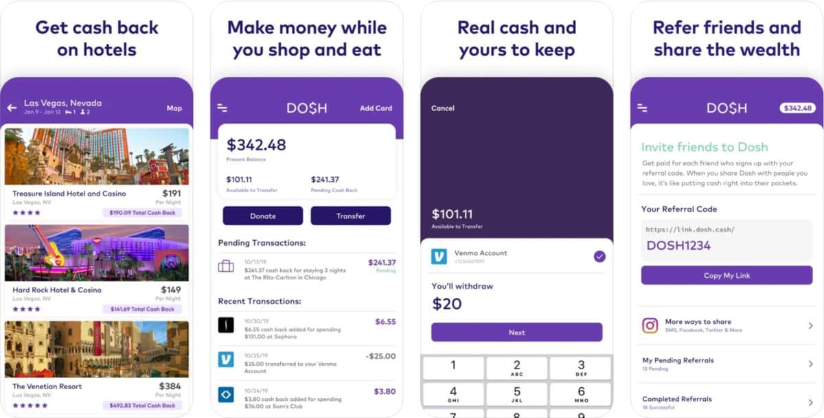 dosh app screenshots