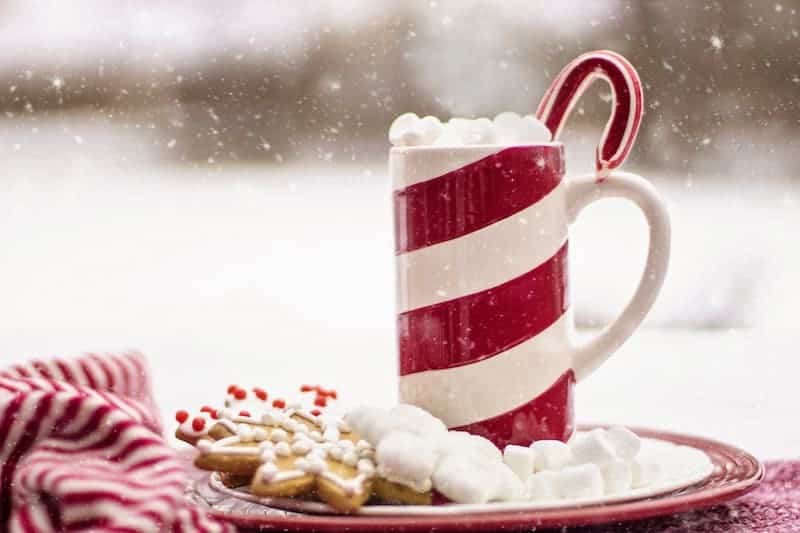 Senken Sie die Kosten für Ihr Weihnachtsbudget: Pfefferminzgetränk und Weihnachtsplätzchen