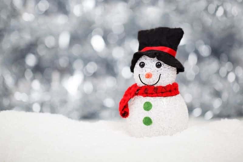 Christmas on a Budget: picture of a snowman