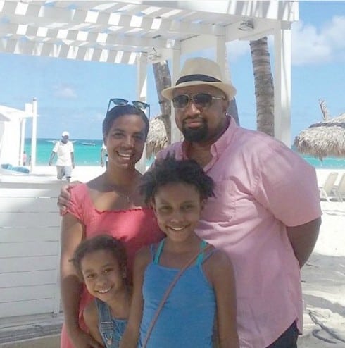 Aja McClanahan and Family at the Beach