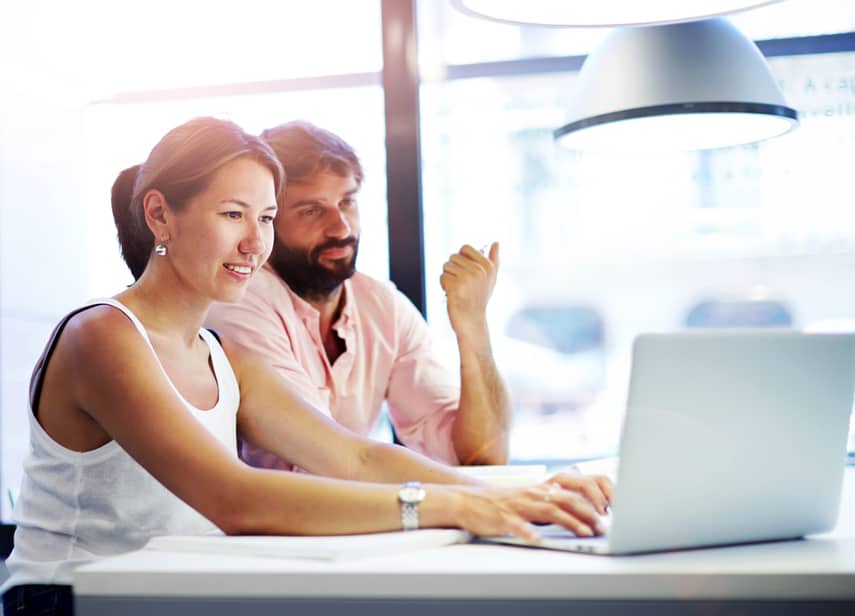 Money and Relationships: Couple Looking at Their Joint Bank Account