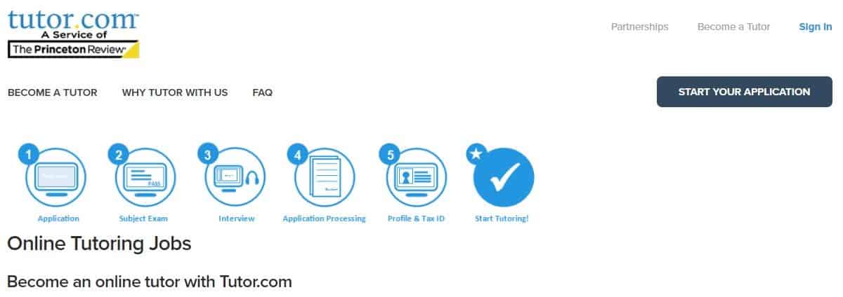 Tutor.com application