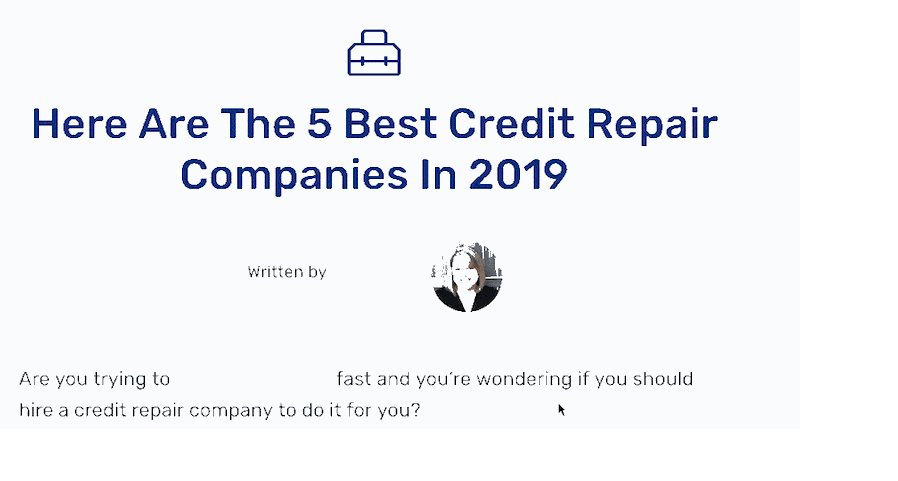 best credit repair companies