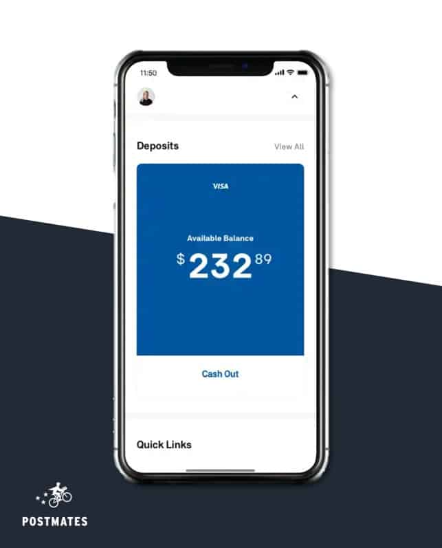 postmates earnings screenshot