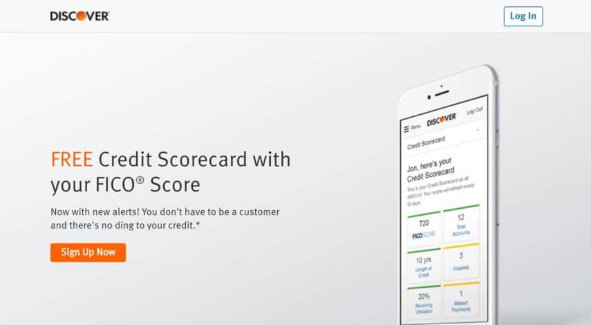 get your free credit score with Discover