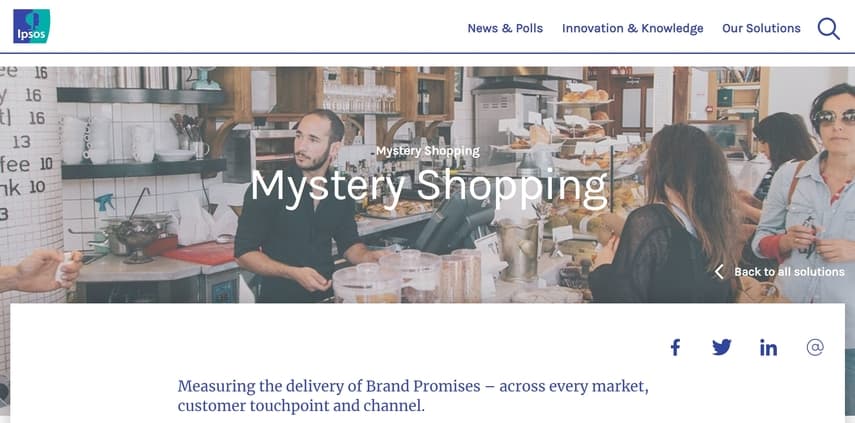 ipsos international mystery shopping