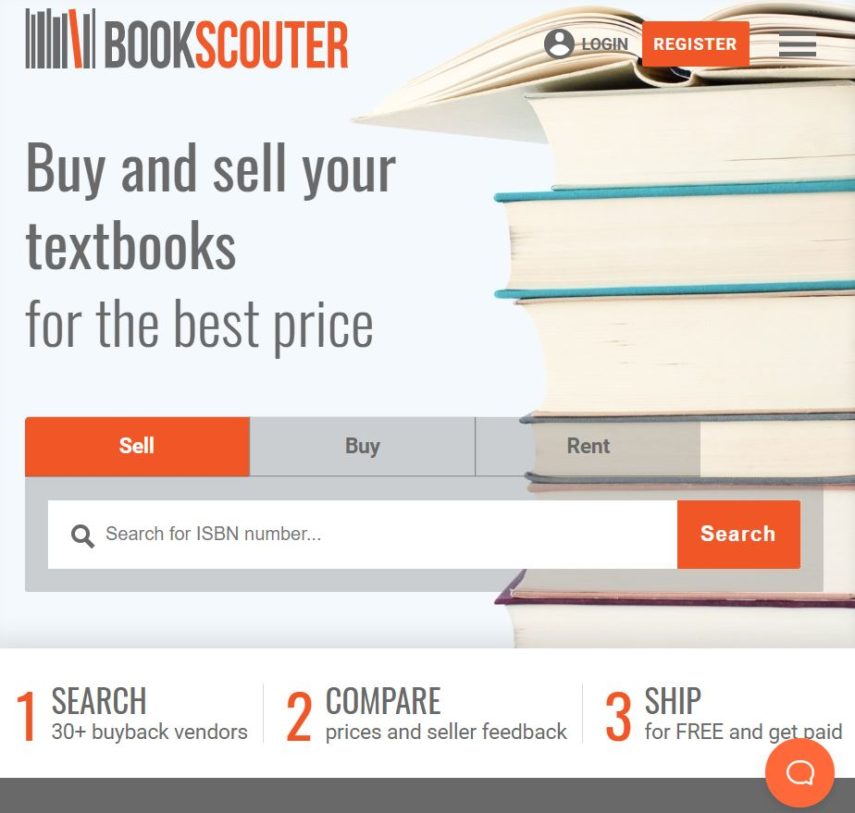 Bookscouter homepage