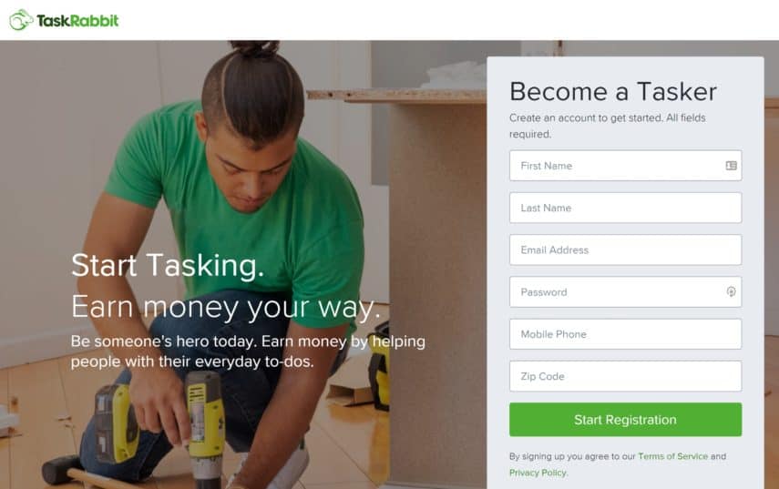 taskrabbit tasker registration fee promo code