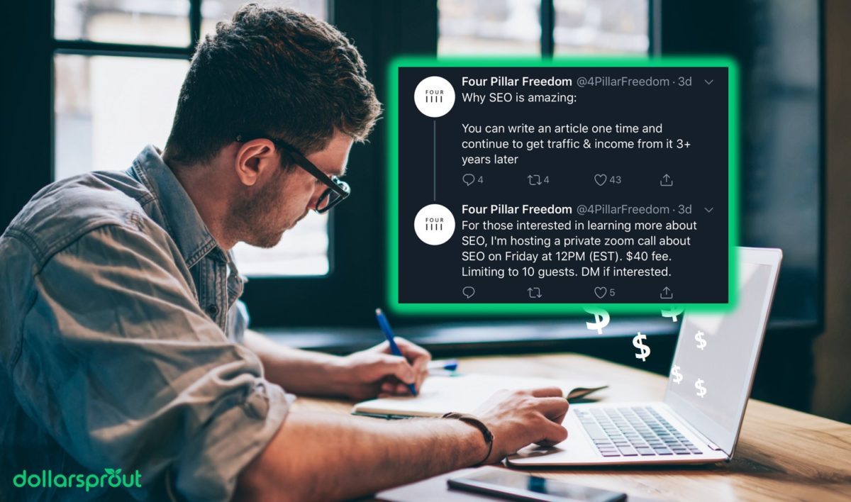 Twitter use @fourpillarfreedom offers live webinars to learn search engine optimization. 