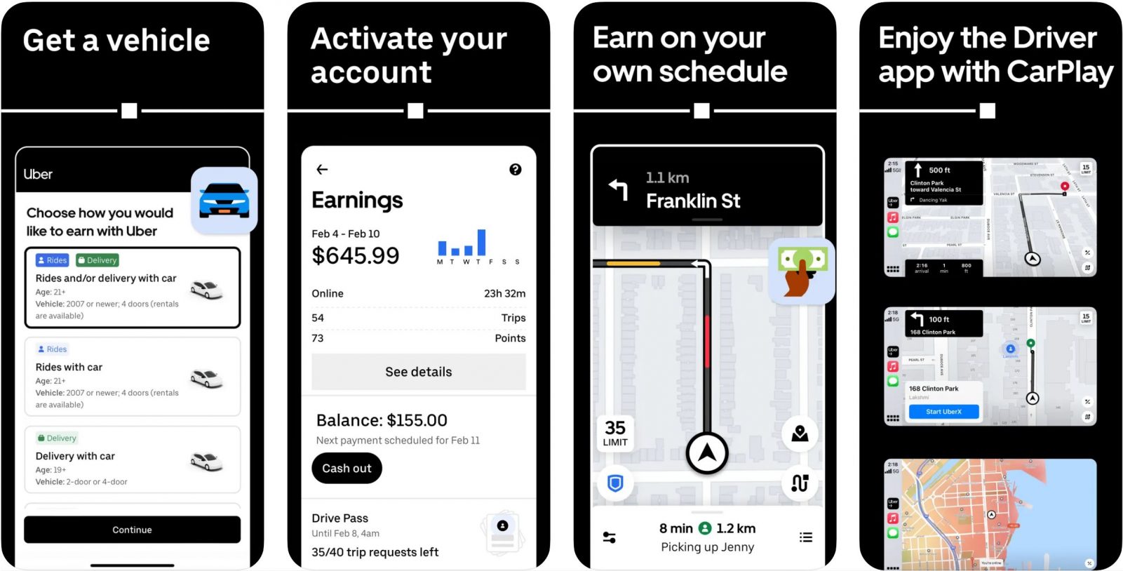 uber driver app preview