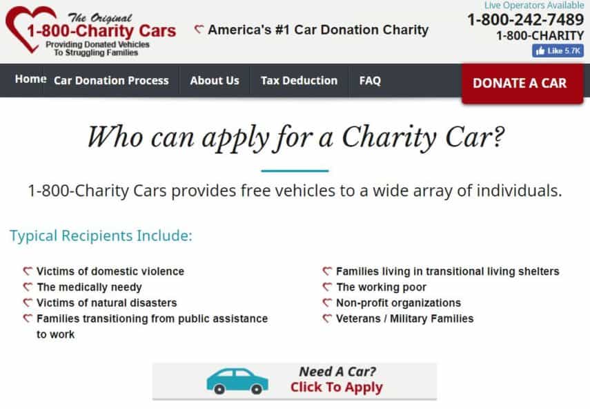 1-800-Charity Cars