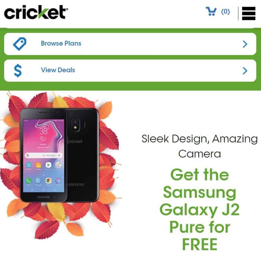 cricket mobile phone deals