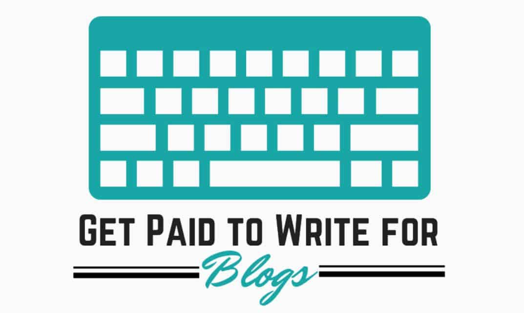 Get paid to write for blogs