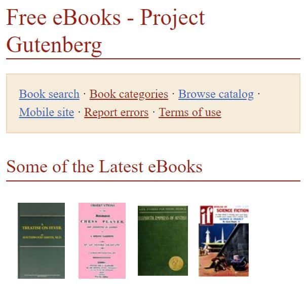 gutenberg free books