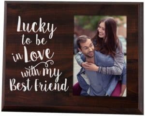 Lucky to Be in Love Romantic Gift Picture Frame