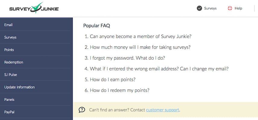 Survey Junkie FAQs