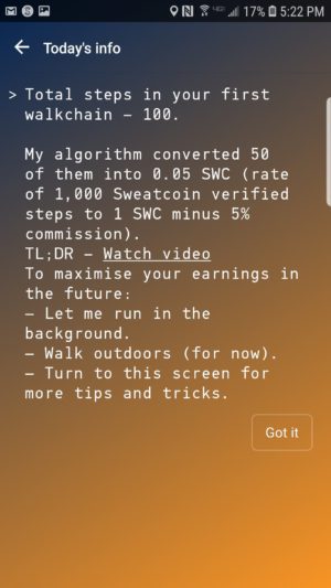 Sweatcoin — walking step counter & tracker