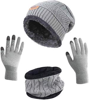 hat and gloves