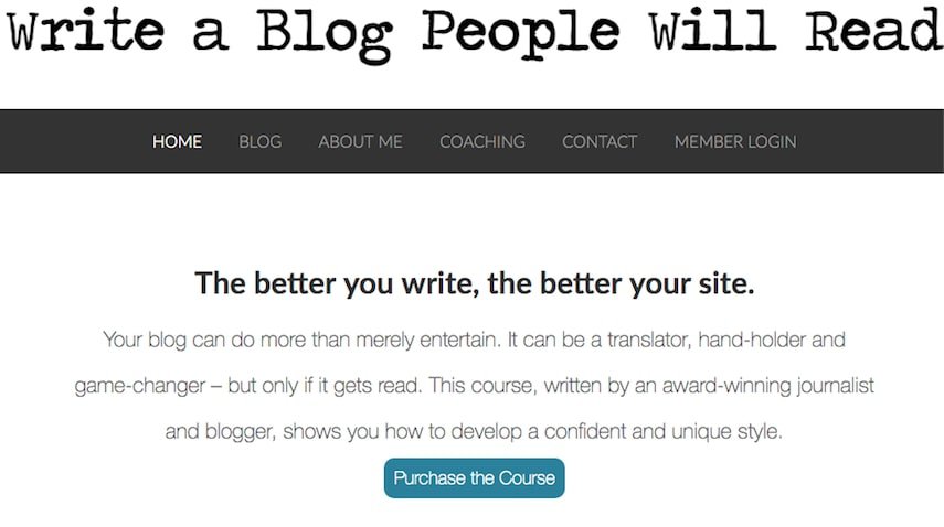 Write a Blog People Will Read Online Writing Course