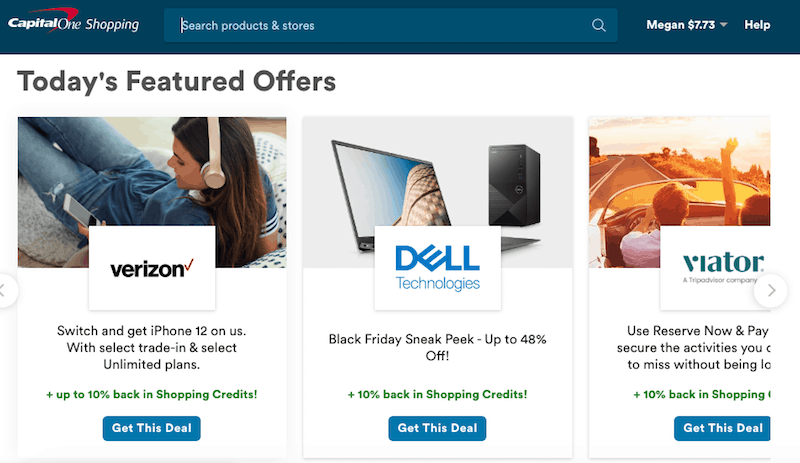 Capital One Shopping Featured Offers