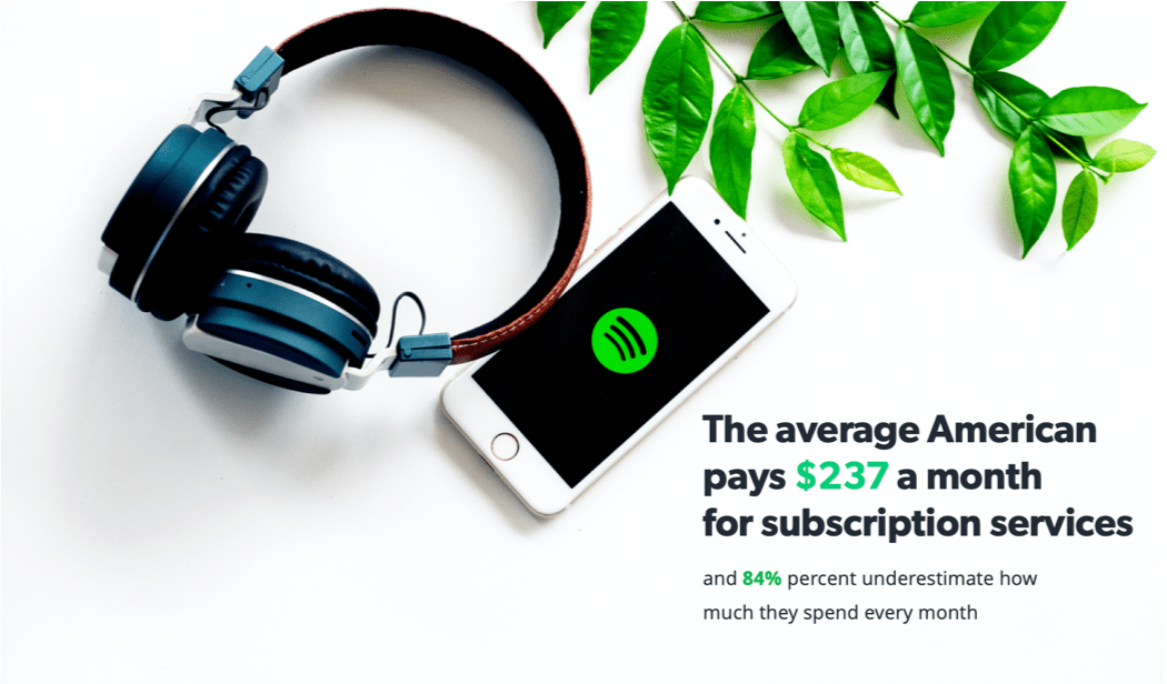 The average American spends $237 a month on subscription services