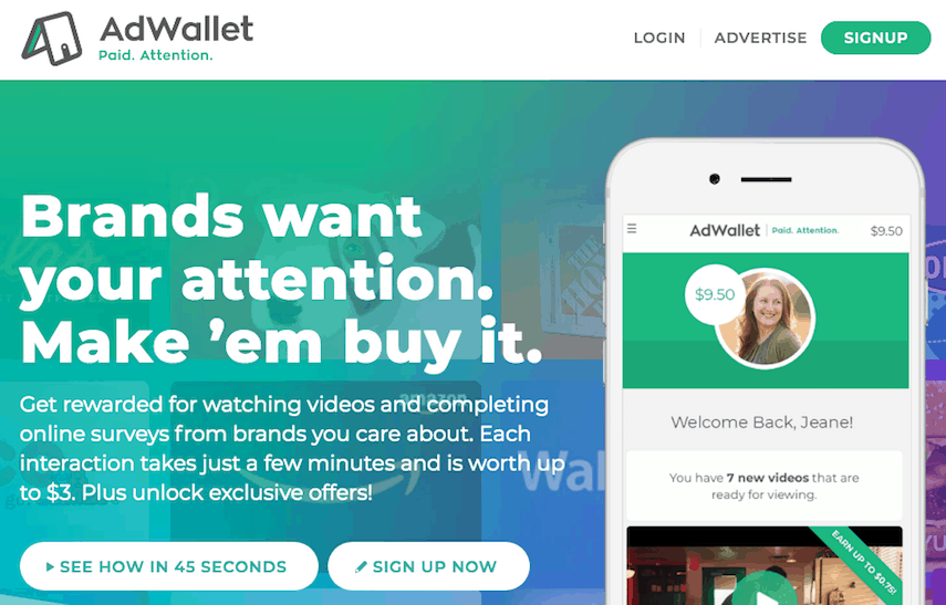 AdWallet Homepage