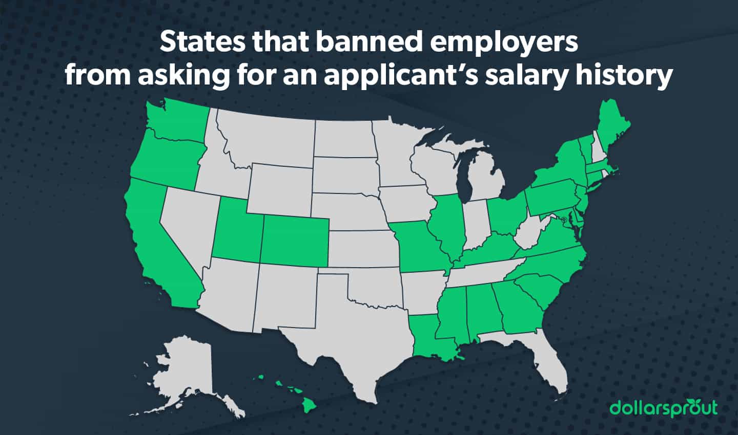 States that banned employers from asking for salary history