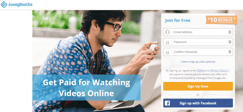 Swagbucks Get Paid to Watch Videos Page