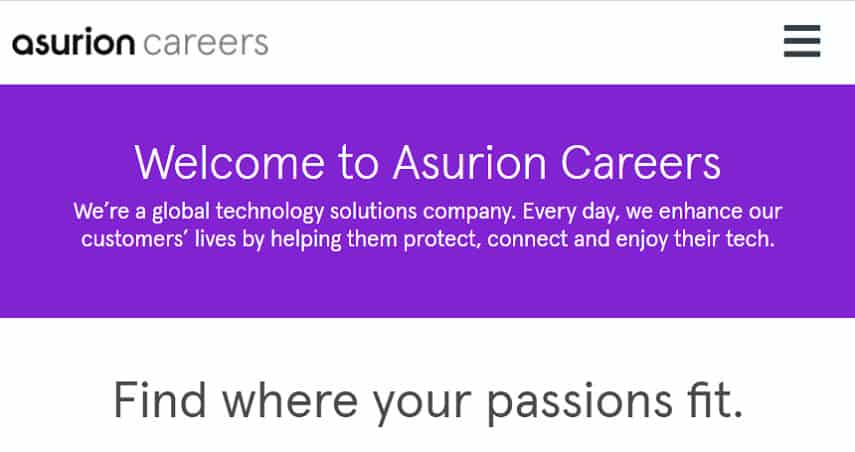 Asurion careers page