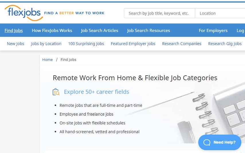 transcribe for FlexJobs