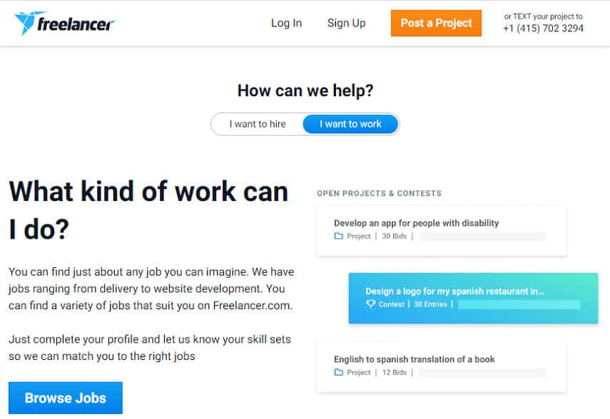Freelancer how it works page