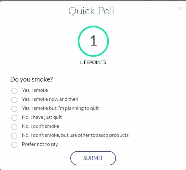 LifePoints Poll