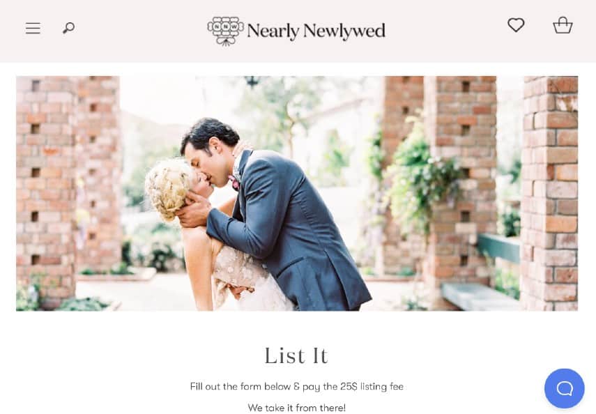 Nearly Newlywed homepage