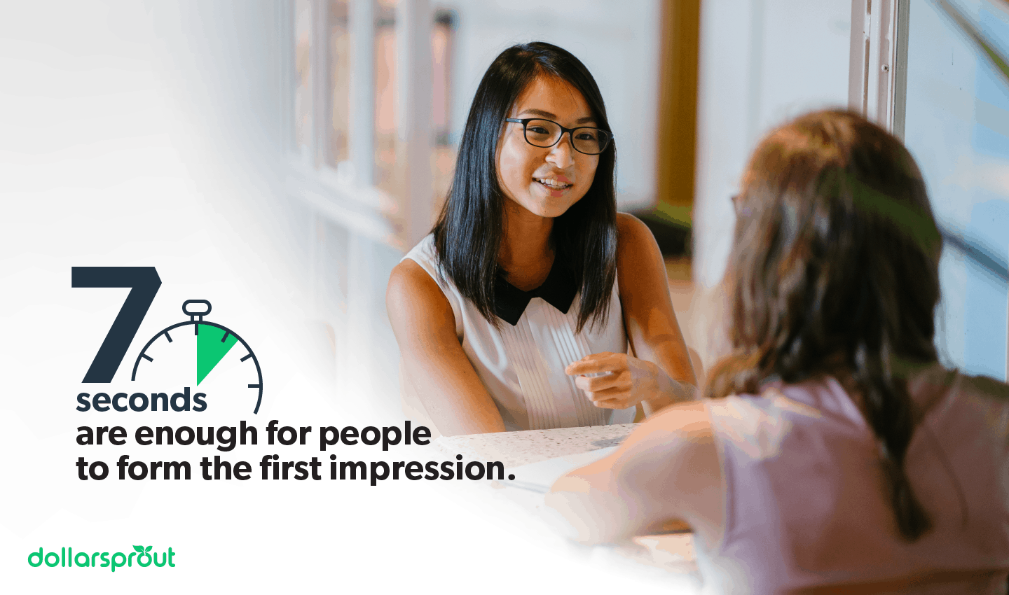 7 seconds to form a first impression