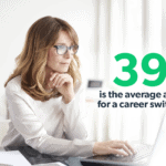 average age for career switch infographic