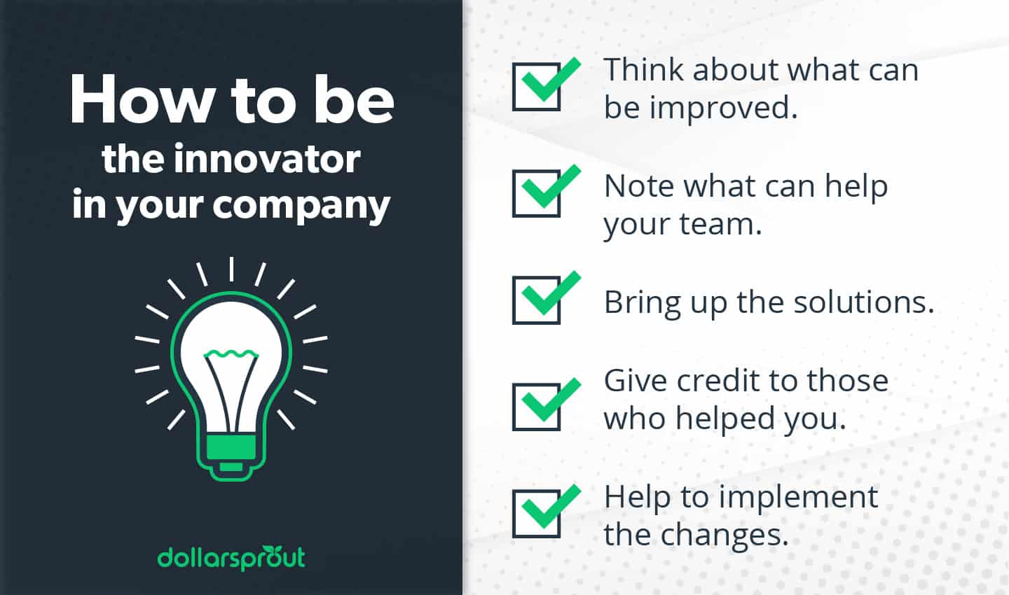 how to be innovative