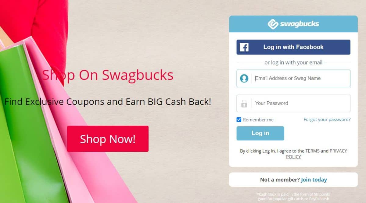 Swagbucks screenshot