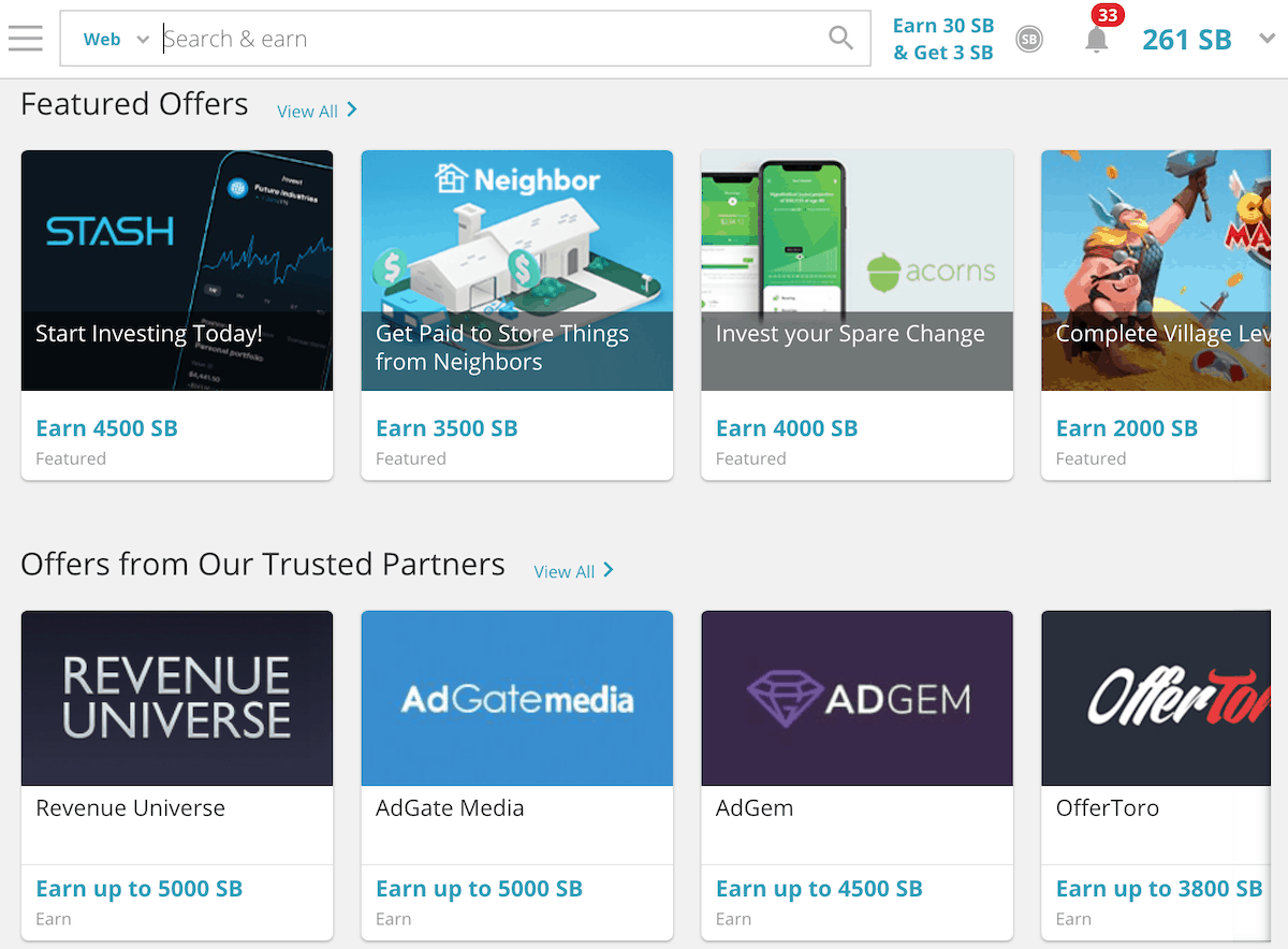 Swagbucks Discover