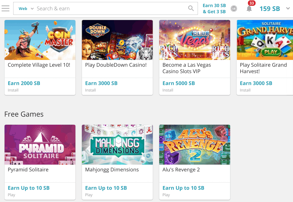 Swagbucks Free Games