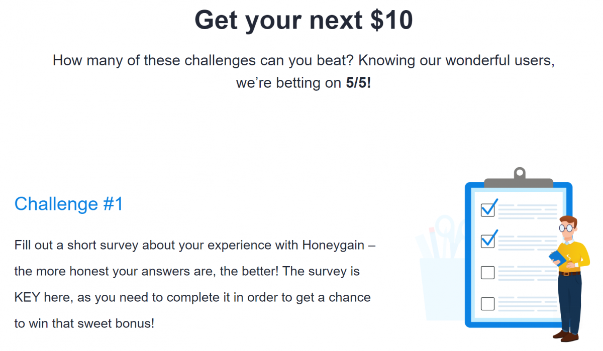 honeygain challenges