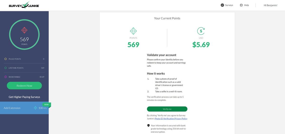 survey junkie id verification process