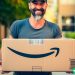 man carrying box delivered by amazon prime