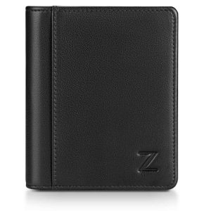 monogrammed leather wallet